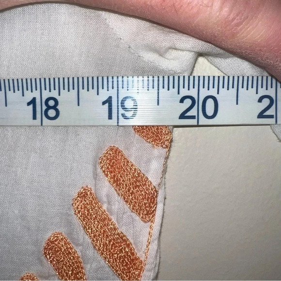 Sundance Sheer White Embroidered Boho Festival Hippie Top Size Medium Cotton - Picture 7 of 10